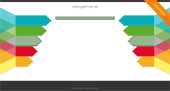 Desktop Screenshot of petergaertner.de